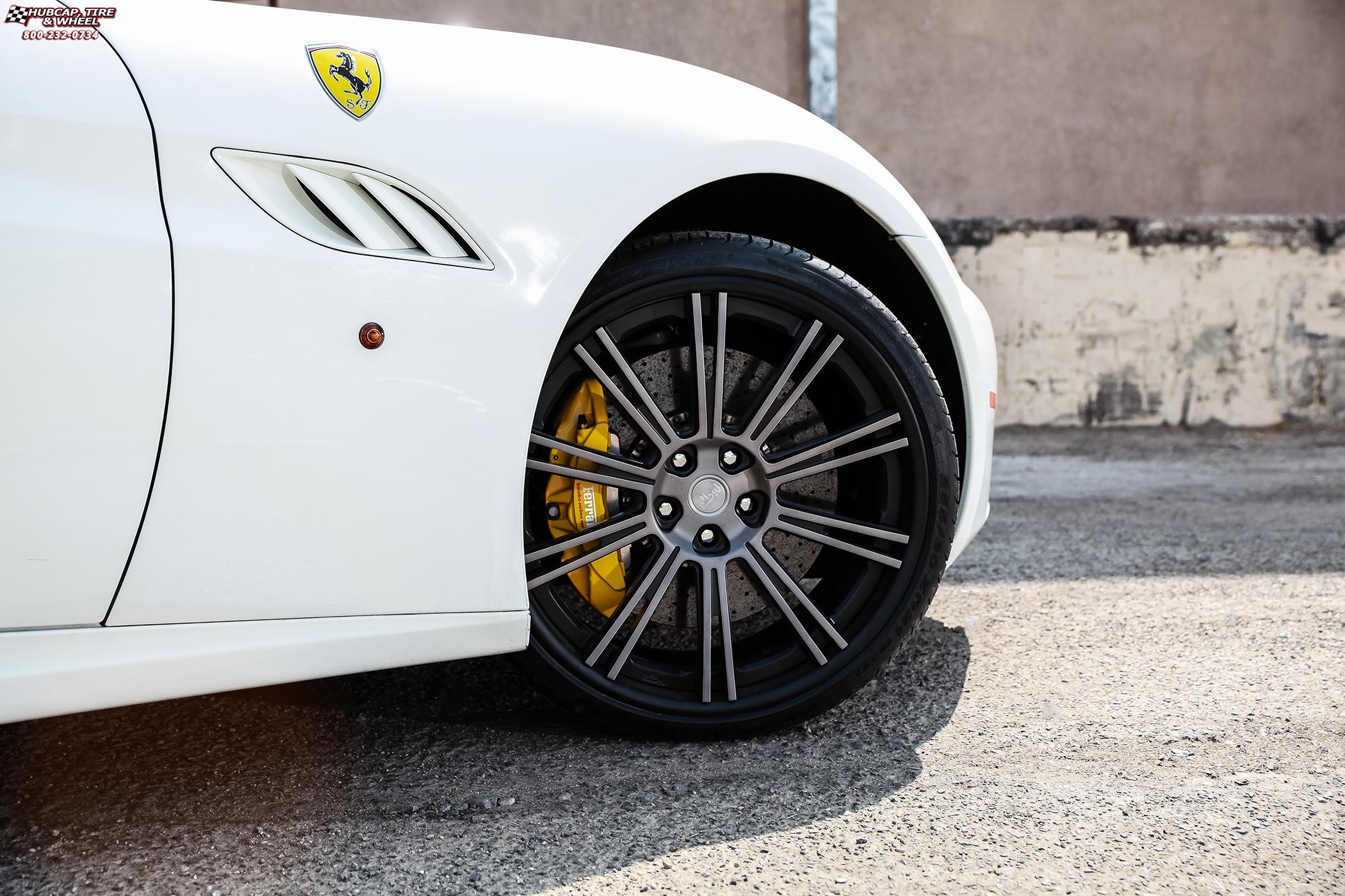 vehicle gallery/ferrari california niche laguna 21x9  Matte Black, DDT Face, Matte Black Lip wheels and rims